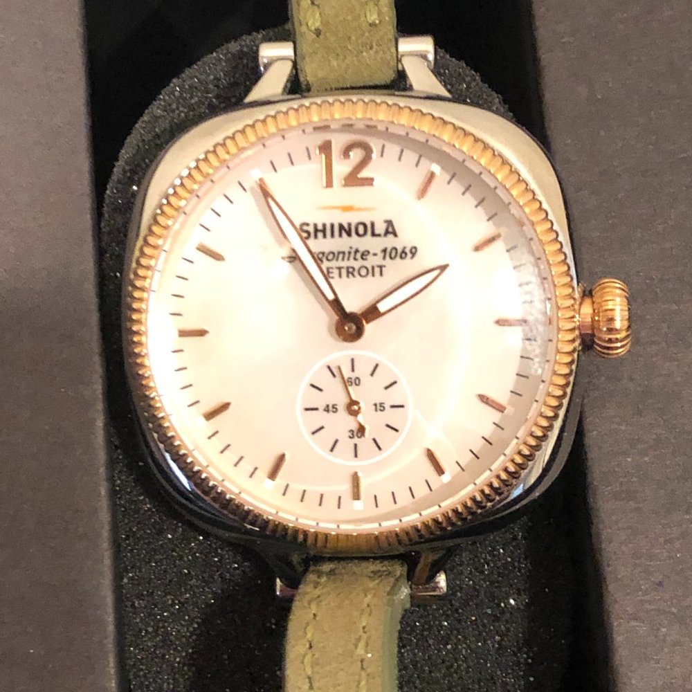 Shinola Watch - Like New - Never Worn and in box! - comes with two strap options